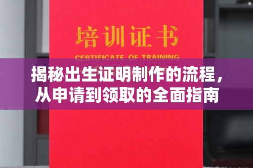 霍邱揭秘出生证明制作的流程，从申请到领取的全面指南